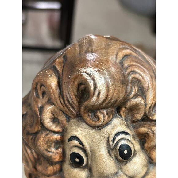 Atlantic Mold Ceramic Lou Lion 8" Tall Hand Painted Vintage Animal Bank 1970 - Picture 9 of 9